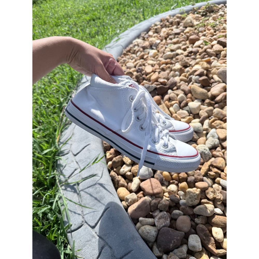 Converse Chuck Taylor All Star Madison Mid White Canvas Sneakers 563511F